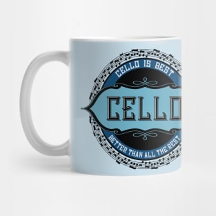 Cello Best Music Note Circle Mug